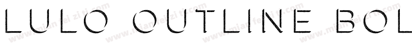 Lulo Outline Bold字体转换
